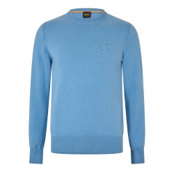 пуловер,мъжки,пуловери,boss,mens,boss,orange,long,sleeve,crew,neck,jumper,(kanovano),open,blue