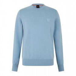 пуловер,мъжки,пуловери,boss,men's,kanovano,crew,neck,jumper,pastel,blue