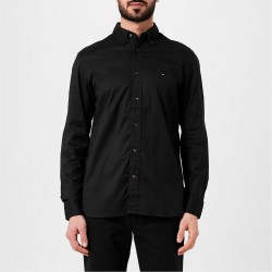 риза,с,дълъг,ръкав,мъжки,ризи,tommy,hilfiger,core,flex,long,sleeve,poplin,shirt,black,bds