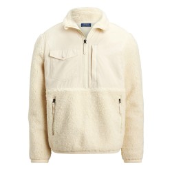мъжки,горнища,с,качулка,polo,ralph,lauren,men,s,hipile,full,zip,fleece,andover,cream