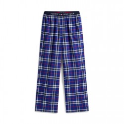 пижама,мъжки,пижами,tommy,hilfiger,essential,flannel,pyjama,bottoms,blue,tartan