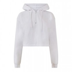 Суичър Miso Women's Cropped Hoodie - White суичър,дамски,горнища,с,качулка,дамски,облекла,размер,miso,women's,cropped,hoodie,white