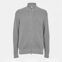 жилетка,мъжки,пуловери,jack,wills,rib,zip,funnel,cardigan,sweaters,men,grey,marl