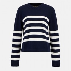 пуловер,дамски,плетени,дрехи,barbour,demi,jumper,dark,navy