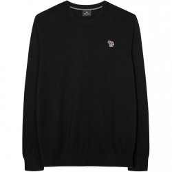 пуловер,мъжки,пуловери,ps,paul,smith,zebra,knit,jumper,black,79