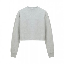 блуза,дамски,блузи,miso,women's,cropped,sweatshirt,grey