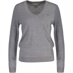 дамски,плетени,дрехи,gant,extrafine,lambswool,v,neck,cream,s,grey,melange