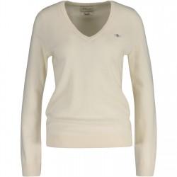 дамски,плетени,дрехи,gant,extrafine,lambswool,v,neck,cream,s,cream