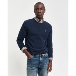 мъжки,пуловери,gant,extrafine,lambswool,c,neck,marine,s,marine