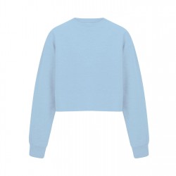 блуза,дамски,блузи,дамски,облекла,размер,miso,women's,cropped,sweatshirt,blue