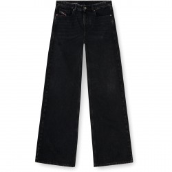 дънки,мъжки,дънки,diesel,men,s,wide,leg,jeans,washed,black