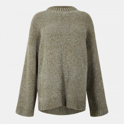 пуловер,дамски,плетени,дрехи,jack,wills,women's,chenille,crew,neck,jumper,light,khaki