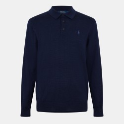 пуловер,мъжки,пуловери,polo,ralph,lauren,men,s,merino,crew,neck,jumper,hunter,navy