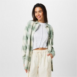 дамски,ризи,jack,wills,flannel,shirt,ld44,iceberg,green
