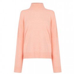 пуловер,дамски,плетени,дрехи,french,connection,jeanie,high,neck,jumper,dusty,pink