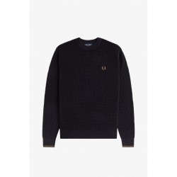 пуловер,мъжки,пуловери,fred,perry,crew,neck,jumper,black,102