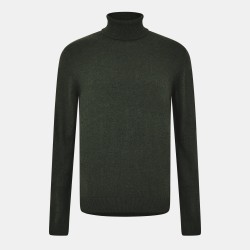 Пуловер Jack and Jones Mens Knitted Roll Neck Jumper - Kombu Green пуловер,мъжки,пуловери,jack,and,jones,men,s,knitted,roll,neck,jumper,kombu,green