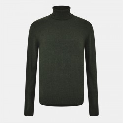 пуловер,мъжки,пуловери,jack,and,jones,men's,knitted,roll,neck,jumper,kombu,green
