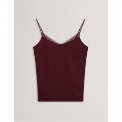Потник Ted Baker Ted Chiffon Cami Ld54 - Oxblood потник,дамски,топове,ted,baker,ted,chiffon,cami,ld54,oxblood