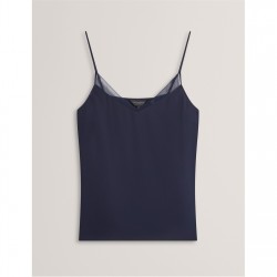 Потник Ted Baker Ted Chiffon Cami Ld54 - Navy потник,дамски,топове,ted,baker,ted,chiffon,cami,ld54,navy