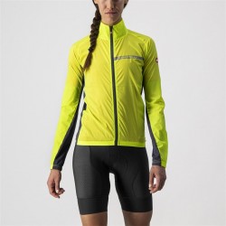 яке,дамски,жилетки,облекло,за,колоездене,castelli,squadra,stretch,women's,jacket,yellow,grey