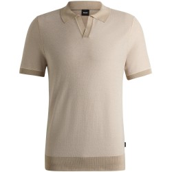 блуза,с,яка,мъжки,пуловери,мъжки,тениски,boss,men,s,hjianluca,knitted,polo,shirt,open,white,131