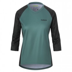 дамска,3/4,фланелка,дамски,топове,облекло,за,колоездене,giro,womens,roust,three,quartermtb,jersey,green,pounce