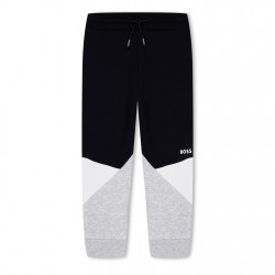 детски,анцуг,детски,облекла,boss,block,closed,hem,jersey,jogging,bottoms,infants,black,09b