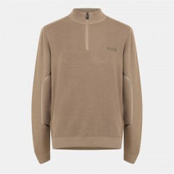 блуза,облекла,на,разпродажба,мъжки,пуловери,boss,zip,neck,sweater,light,green
