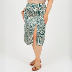 пола,дамски,облекла,размер,brave,soul,plus,size,swirl,print,skirt,with,side,split,&amp;,button,detail,green,swirl