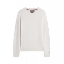 Tommy Hilfiger Tommy DC Cttn Knit Sn62 - Ivory мъжки,пуловери,tommy,hilfiger,tommy,dc,cttn,knit,sn62,ivory