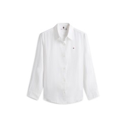 дамска,риза,дамски,ризи,tommy,hilfiger,women,s,long,sleeve,plain,shirt,th,optic,white