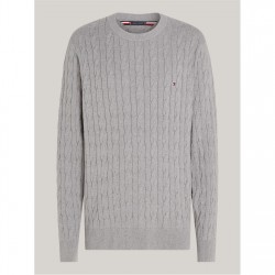 мъжки,пуловери,tommy,hilfiger,classic,cotton,cable,crew,neck,medium,grey,p91
