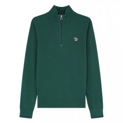 блуза,мъжки,пуловери,ps,paul,smith,zebra,logo,quarter,zip,sweater,green,38