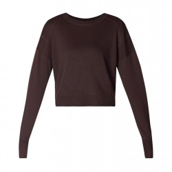 блуза,дамски,горнища,с,качулка,дамски,ежедневни,облекла,sweaty,betty,women's,after,class,long,sleeve,sweatshirt,cacao,brown