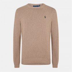 блуза,мъжки,пуловери,polo,ralph,lauren,crew,neck,knit,sweater,bronze,melange