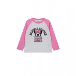 Детска тениска Character Long Sleeve T-Shirt Infant - Minnie детска,тениска,детски,стоки,с,аним.,герои,детски,3/4,панталони,детски,тениски,дамски,стоки,с,аним.,герои,детски,облекла,character,long,sleeve,t,shirt,infan