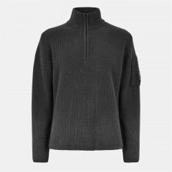CP Company CP quarter Zip Lens Knit Sn61 - Dark Shadow 978 мъжки,пуловери,cp,company,cp,quarter,zip,lens,knit,sn61,dark,shadow,978