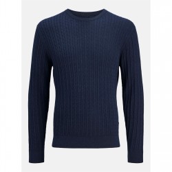 мъжки,пуловер,мъжки,пуловери,jack,and,jones,cable,knit,jumper,mens,navy,blazer