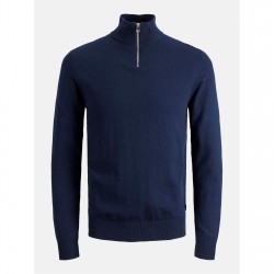 мъжки,пуловер,мъжки,пуловери,jack,and,jones,half,zip,knit,jumper,mens,navy,blazer
