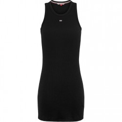 рокля,дамски,поли,и,рокли,tommy,jeans,ribbed,mini,dress,black