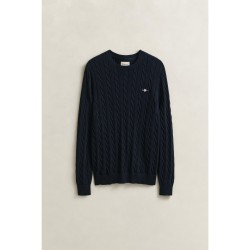 Gant Cable Knit Sn64 - Even Blue 433 gant,cable,knit,sn64,even,blue,433