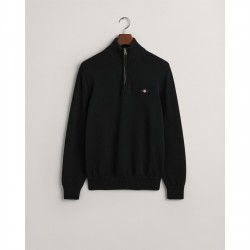 мъжки,пуловери,gant,casual,cotton,halfzip,cream,s,black,005