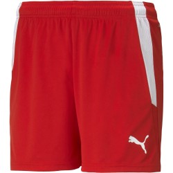 Дамски къси панталони Puma Teamliga Shorts W Football Short Womens - Red-White дамски,къси,панталони,футбол,футболни,долнища,puma,teamliga,shorts,w,football,short,womens,red,white