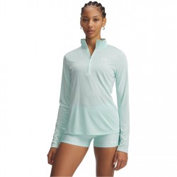 Дамско горнище с цип Under Armour Tech Half Zip Top Womens - Refresh Mint дамско,горнище,с,цип,разпродажба,under,armour,дамско,фитнес,облекло,дамски,облекла,за,бягане,under,armour,tech,half,zip,top,womens,refresh,mint