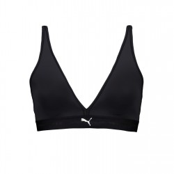 Puma Padded Triangle Low Impact Sports Bra - Black дамско,лятно,бельо,бельо,за,училище,разпродажба,puma,спортни,сутиени,дамски,горнища,за,тренировка,спортни,сутиени,дамско,фитнес,облекло,всички,фитнес,облек