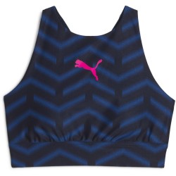 Puma Blaze Training Bra Womens - Navy/Orange спортни,сутиени,дамско,бельо,дамски,горнища,за,тренировка,дамско,фитнес,облекло,спортни,сутиени,дамски,облекла,за,бягане,всички,фитнес,облекла,puma,blaze,t