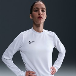 Nike Dri-FIT Academy Football Drill Top Womens - White/Black дамски,топове,дамски,горнища,с,цип,облекла,с,футболна,тема,футболни,горнища,nike,dri,fit,academy,football,drill,top,womens,white,black