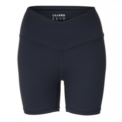 USA Pro USA Wrap Front Short Womens - Black шорти,за,физическо,дамски,къси,панталони,дамски,панталони,и,къси,панталони,за,тренировка,лека,атлетика,дамско,фитнес,облекло,всички,фитнес,облекла,дамски,о