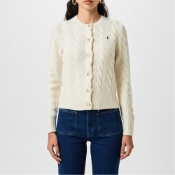 жилетка,дамски,плетени,дрехи,polo,ralph,lauren,cable,knit,cardigan,authentic,cream